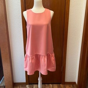 Bundle: Light Pink Tank Top Dress with Pockets & Navy Floral Kimono Cardigan